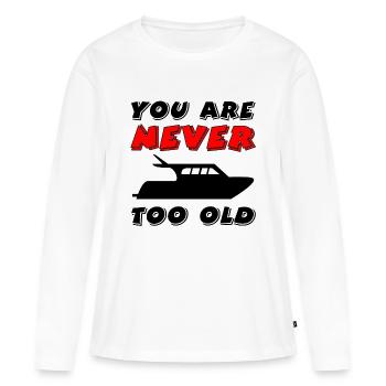 Motorboot - Frauen Premium Bio Langarmshirt - Weiß - Vorne - Julia (174cm)