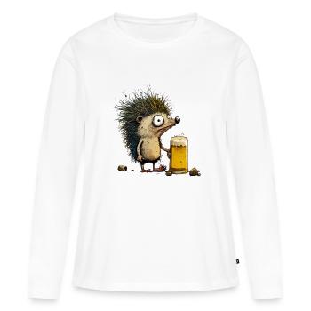 Design ohne Titel 111 - Frauen Premium Bio Langarmshirt - Weiß - Vorne - Julia (174cm)