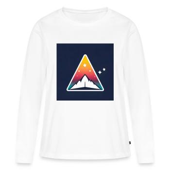Space - Frauen Premium Bio Langarmshirt - Weiß - Vorne - Julia (174cm)