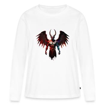 Devil - Women's Premium Organic Long Sleeve Shirt - white - Front - Julia (174cm)