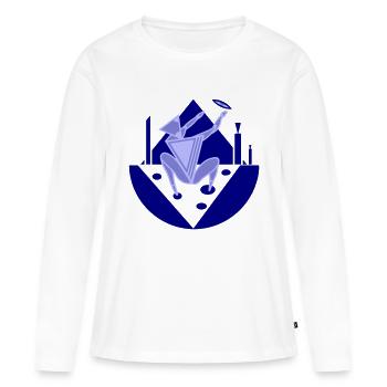 Appel. Un appel à une puissance supérieure - T-shirt manches longues Premium bio Femme - blanc - Devant - Julia (174cm)
