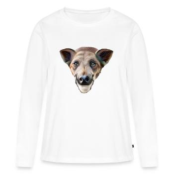 wild boar - Women's Premium Organic Long Sleeve Shirt - white - Front - Julia (174cm)