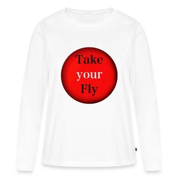 Take your Fly - Frauen Premium Bio Langarmshirt - Weiß - Vorne - Julia (174cm)