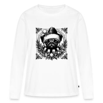 Carlin Goth - T-shirt manches longues Premium bio Femme - blanc - Devant - Julia (174cm)