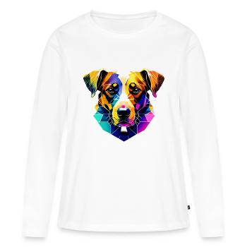 Berger Allemand Chien Propriétaire De Chien Propriétaire De Chien Propriétaire De Chien - T-shirt manches longues Premium bio Femme - blanc - Devant - Julia (174cm)