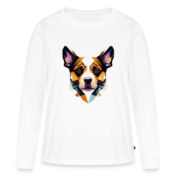 Berger Allemand Chien Propriétaire De Chien Propriétaire De Chien Propriétaire De Chien - T-shirt manches longues Premium bio Femme - blanc - Devant - Julia (174cm)