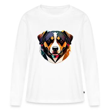 Berger Allemand Chien Propriétaire De Chien Propriétaire De Chien Propriétaire De Chien - T-shirt manches longues Premium bio Femme - blanc - Devant - Julia (174cm)