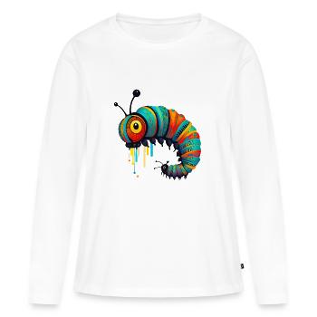 Caterpillar - Women's Premium Organic Long Sleeve Shirt - white - Front - Julia (174cm)