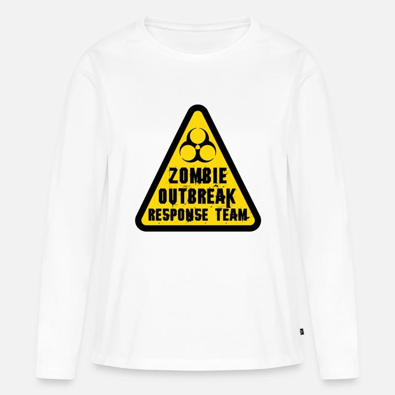 ZOMBIE OUTBREAK RESPONSE TEAM - Frauen Premium Bio Langarmshirt - Weiß