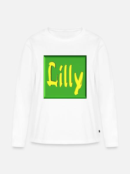 lilly2 - Frauen Premium Bio Langarmshirt - Weiß