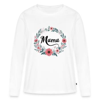Mama Muttertag Geburtstag Geschenkidee - Frauen Premium Bio Langarmshirt - Weiß - Vorne - Julia (174cm)