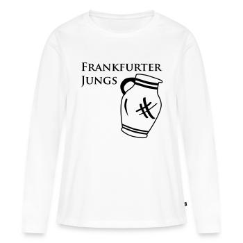 Frankfurter Jungs Bembel – Frankfurt Bembel Shop - Women's Premium Organic Long Sleeve Shirt - white - Front - Julia (174cm)