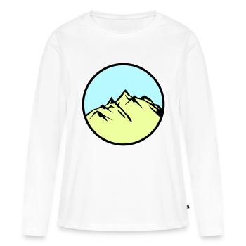 mountains mountains - Women's Premium Organic Long Sleeve Shirt - white - Front - Julia (174cm)