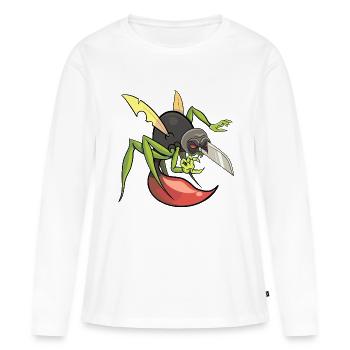 The mosquito net - Women's Premium Organic Long Sleeve Shirt - white - Front - Julia (174cm)