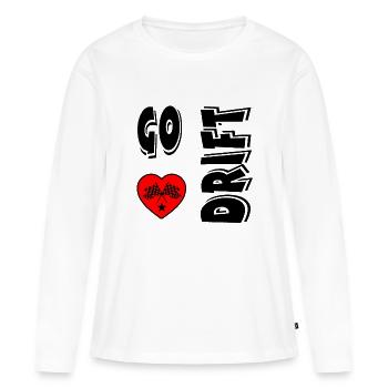 Auto - Frauen Premium Bio Langarmshirt - Weiß - Vorne - Julia (174cm)
