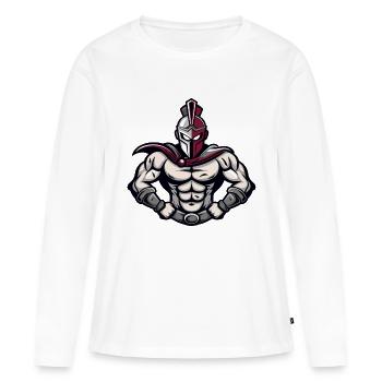 Knight Warrior - Women's Premium Organic Long Sleeve Shirt - white - Front - Julia (174cm)