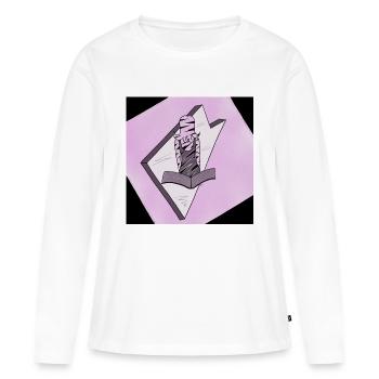 Fille fantastique du livre - T-shirt manches longues Premium bio Femme - blanc - Devant - Julia (174cm)