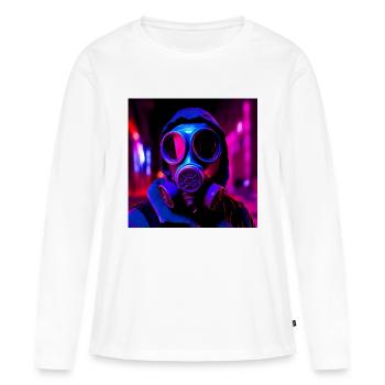 Stalker rave party - Women's Premium Organic Long Sleeve Shirt - white - Front - Julia (174cm)