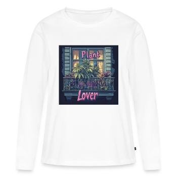 Canabis lover Berlin - Frauen Premium Bio Langarmshirt - Weiß - Vorne - Julia (174cm)