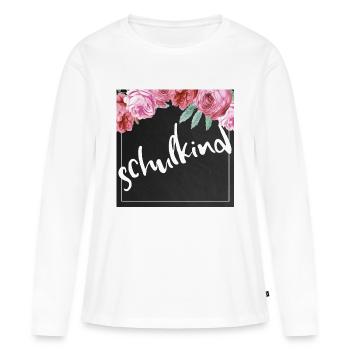 Inscription à l’école, école, écolier, enfant, tireur ABC, - T-shirt manches longues Premium bio Femme - blanc - Devant - Julia (174cm)