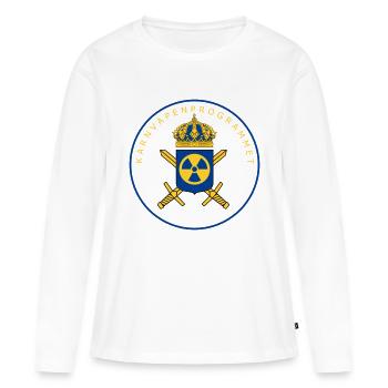Das schwedische Atomwaffenprogramm - Frauen Premium Bio Langarmshirt - Weiß - Vorne - Julia (174cm)
