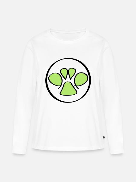 pfote - Frauen Premium Bio Langarmshirt - Weiß