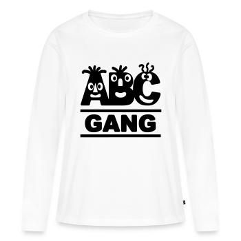 lustige ABC-GANG - Frauen Premium Bio Langarmshirt - Weiß - Vorne - Julia (174cm)