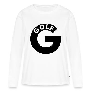 OTAN G - T-shirt manches longues Premium bio Femme - blanc - Devant - Julia (174cm)