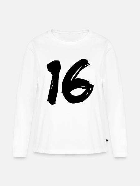 Brushed 16 - Frauen Premium Bio Langarmshirt - Weiß