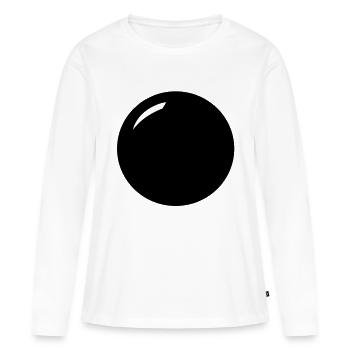 Balle - T-shirt manches longues Premium bio Femme - blanc - Devant - Julia (174cm)