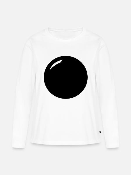Kugel - Frauen Premium Bio Langarmshirt - Weiß
