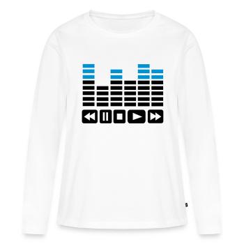 Equalizer Play - Frauen Premium Bio Langarmshirt - Weiß - Vorne - Julia (174cm)