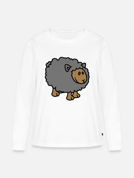 sheep - Frauen Premium Bio Langarmshirt - Weiß