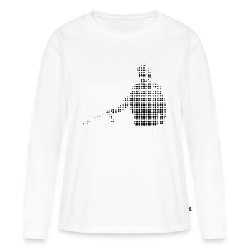 Bekannte Personen: Sergeant Pepperspray - Frauen Premium Bio Langarmshirt - Weiß - Vorne - Julia (174cm)