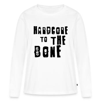 Hardcore - Frauen Premium Bio Langarmshirt - Weiß - Vorne - Julia (174cm)