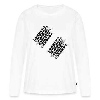 Tire - Women's Premium Organic Long Sleeve Shirt - white - Front - Julia (174cm)