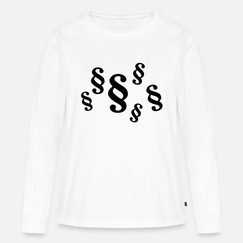 Paragraph - Frauen Premium Bio Langarmshirt - Weiß