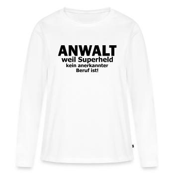 Anwalt - Frauen Premium Bio Langarmshirt - Weiß - Vorne - Julia (174cm)