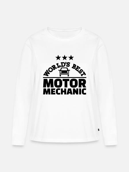 Mechatroniker - Frauen Premium Bio Langarmshirt - Weiß