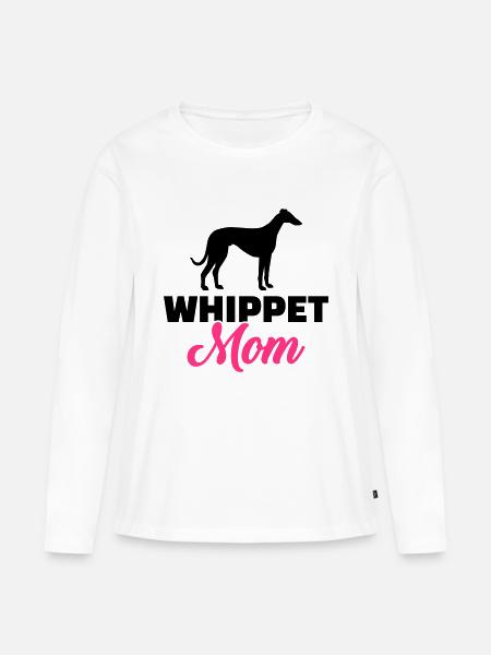 Whippet - Frauen Premium Bio Langarmshirt - Weiß