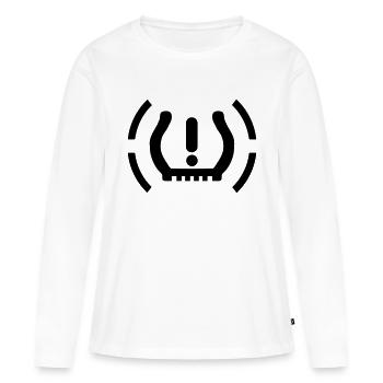 Indicateur_pression_pneus_tpms35 - T-shirt manches longues Premium bio Femme - blanc - Devant - Julia (174cm)