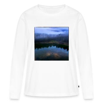 La beauté de la nature en une seule image. - T-shirt manches longues Premium bio Femme - blanc - Devant - Julia (174cm)