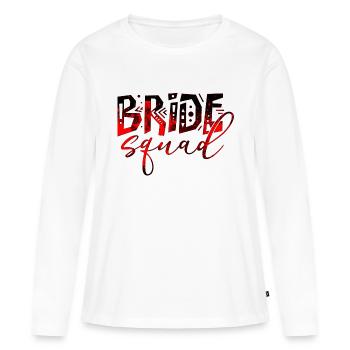 Bride bride wedding stag party bridesmaid party stag party - Women's Premium Organic Long Sleeve Shirt - white - Front - Julia (174cm)