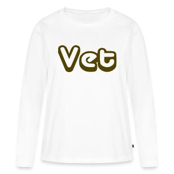 GRAISSE - T-shirt manches longues Premium bio Femme - blanc - Devant - Julia (174cm)
