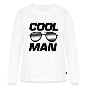 homme cool - T-shirt manches longues Premium bio Femme - blanc - Devant - Julia (174cm)