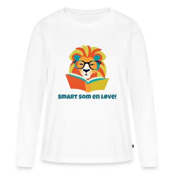 Smart As A Lion - Women's Premium Organic Long Sleeve Shirt - white - Front - Julia (174cm)