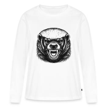 Ratel - T-shirt manches longues Premium bio Femme - blanc - Devant - Julia (174cm)