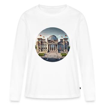 Reichstagsgebäude - T-shirt manches longues Premium bio Femme - blanc - Devant - Julia (174cm)