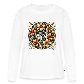 Tolle Mama - Frauen Premium Bio Langarmshirt - Weiß - Vorne - Julia (174cm)