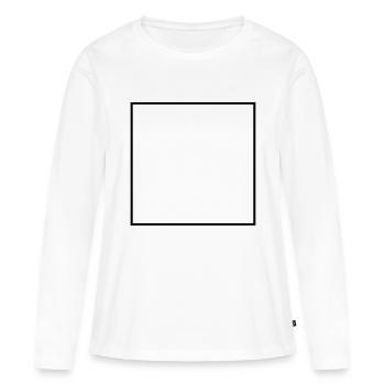 Square - Women's Premium Organic Long Sleeve Shirt - white - Front - Julia (174cm)